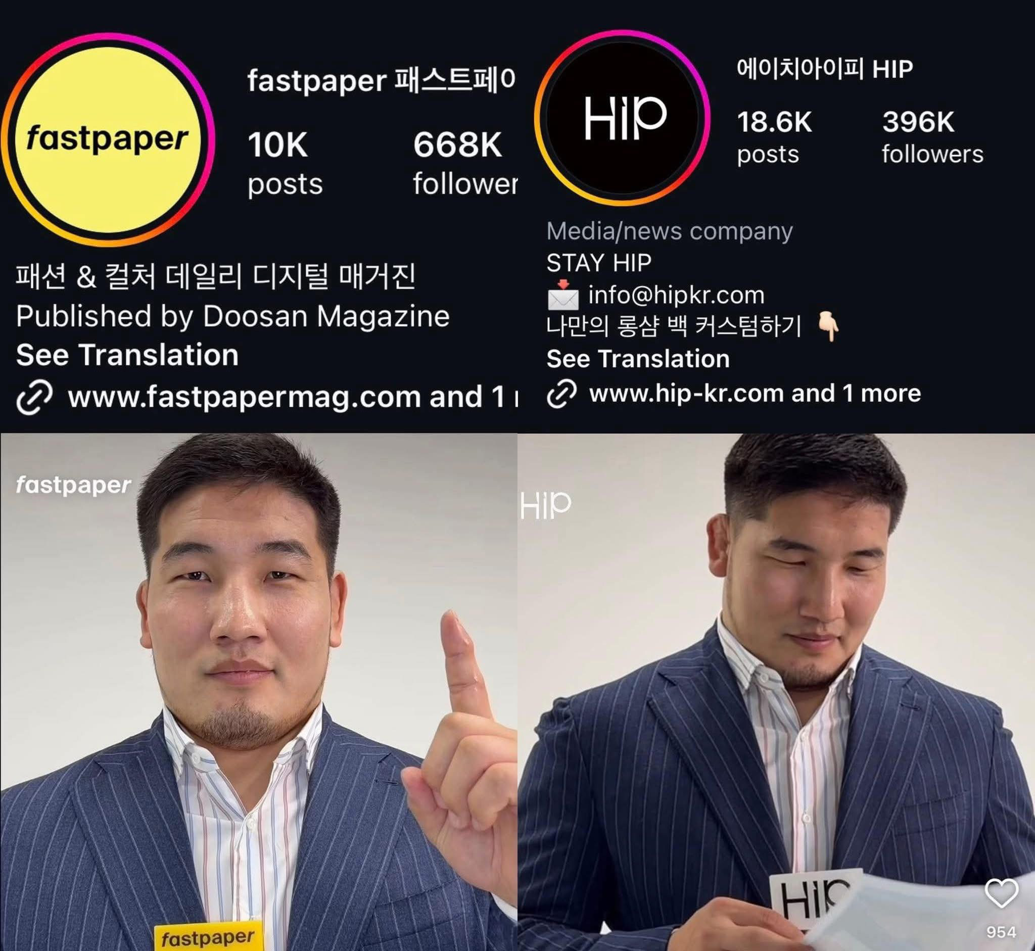 Б.Орхонбаяр арслан Солонгосын хамгийн өндөр хандалттай, 1 сая дагагчтай инстаграм хаягуудын контентэд оролцжээ